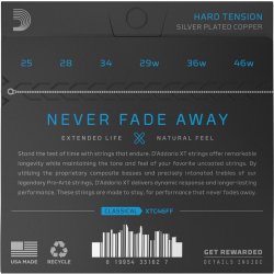 D'Addario XTC46FF, Strenges�t Classic XT Coated Dynamic/Carbon Hard